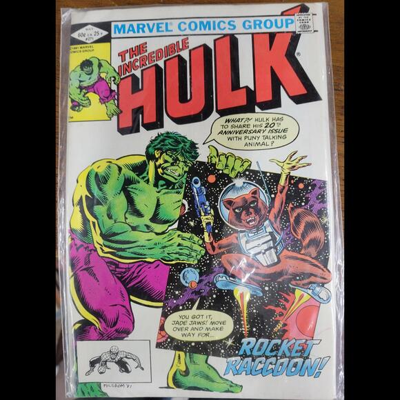 The Incredible Hulk #271 - 20th Anniversary Issue featuring Rocket Raccoon - Picture 1 of 4